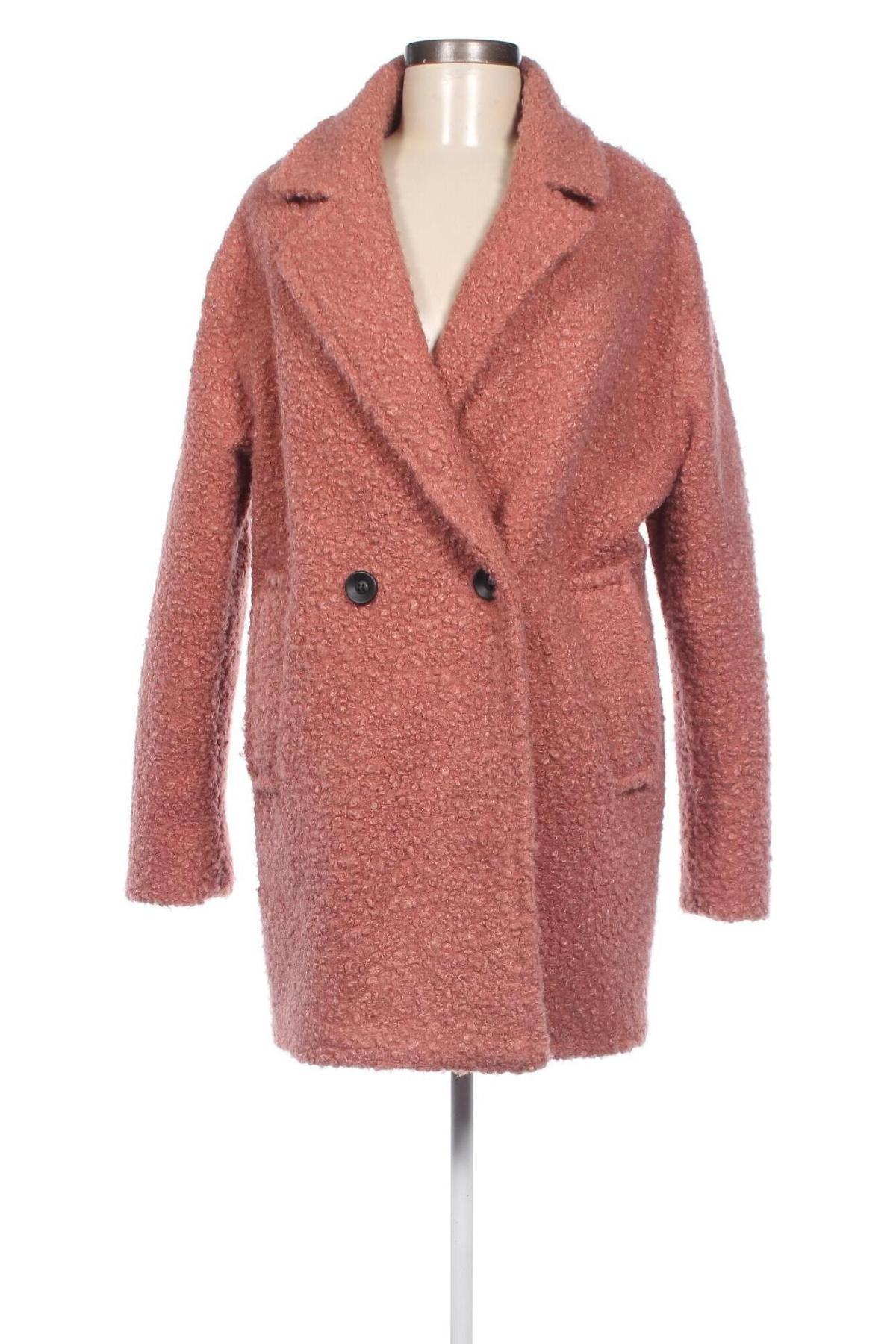 Dámský kabát  Bershka, Velikost S, Barva Růžová, Cena  904,00 Kč