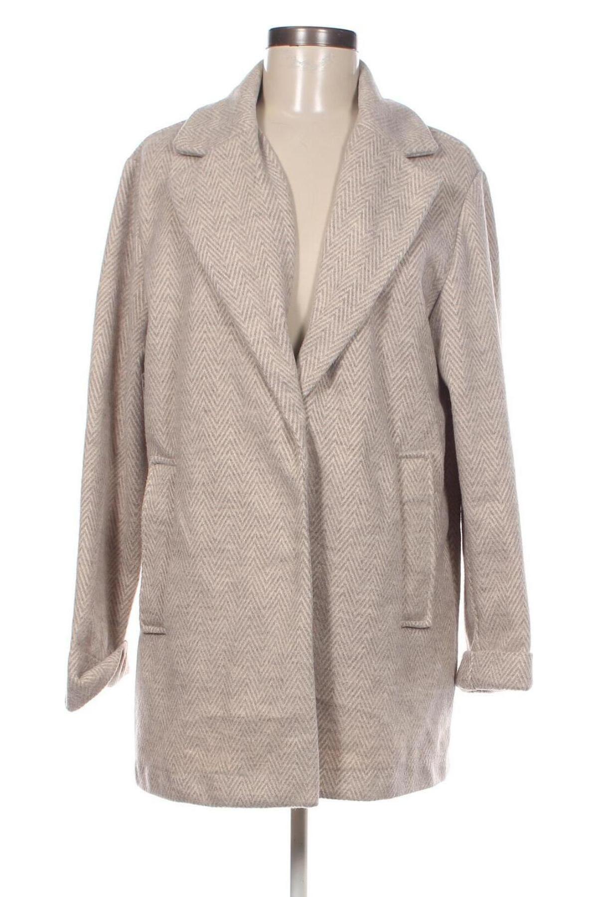 Damenmantel Bershka, Größe M, Farbe Beige, Preis € 74,46