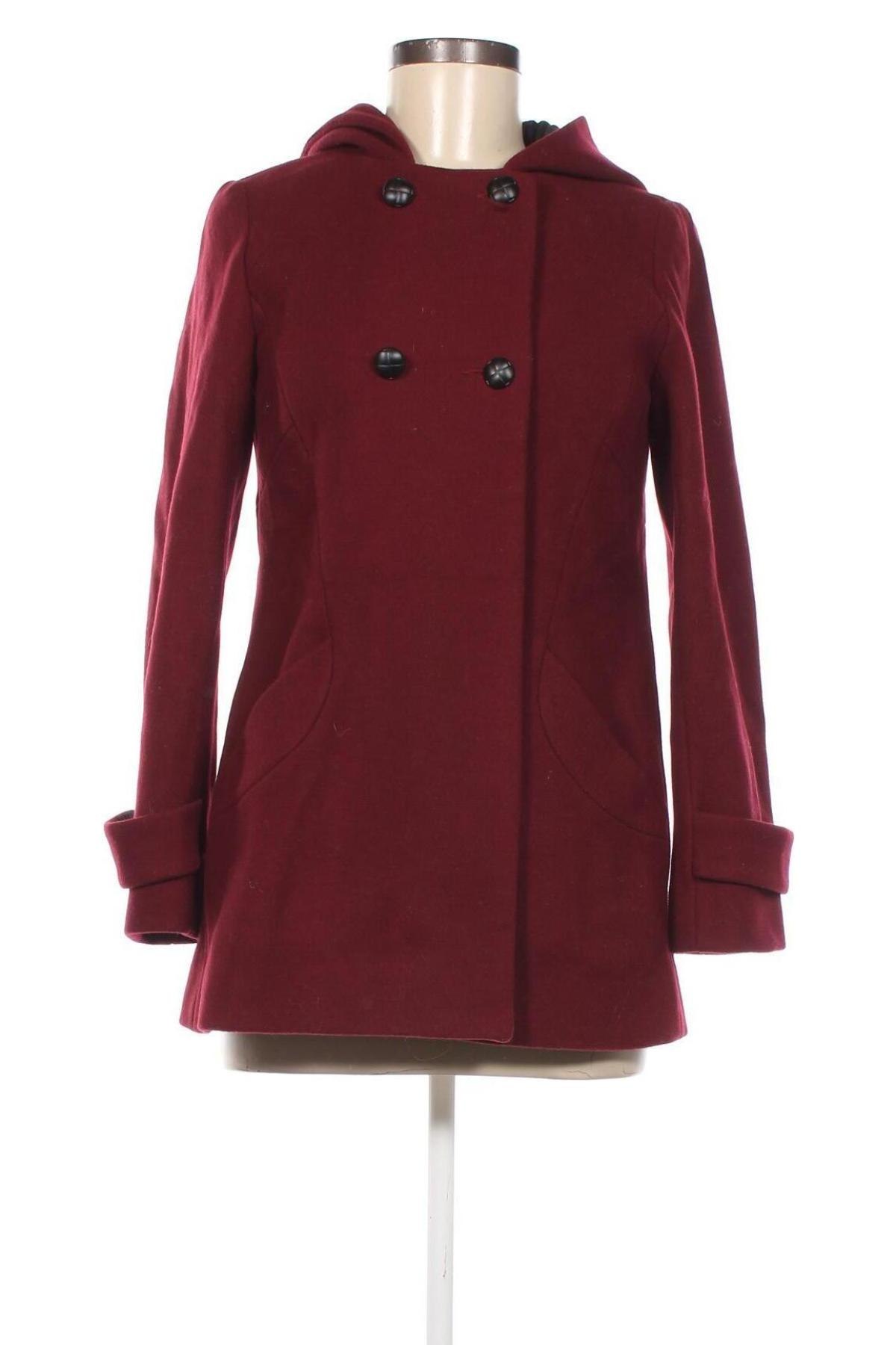 Γυναικείο παλτό Comptoir Des Cotonniers, Μέγεθος XS, Χρώμα Κόκκινο, Τιμή 47,86 €