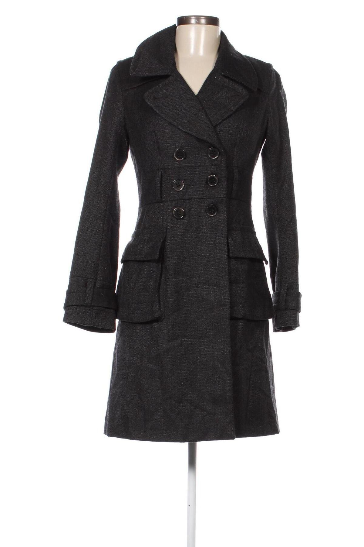Дамско палто French Connection, Размер S, Цвят Сив, Цена 52,80 лв.