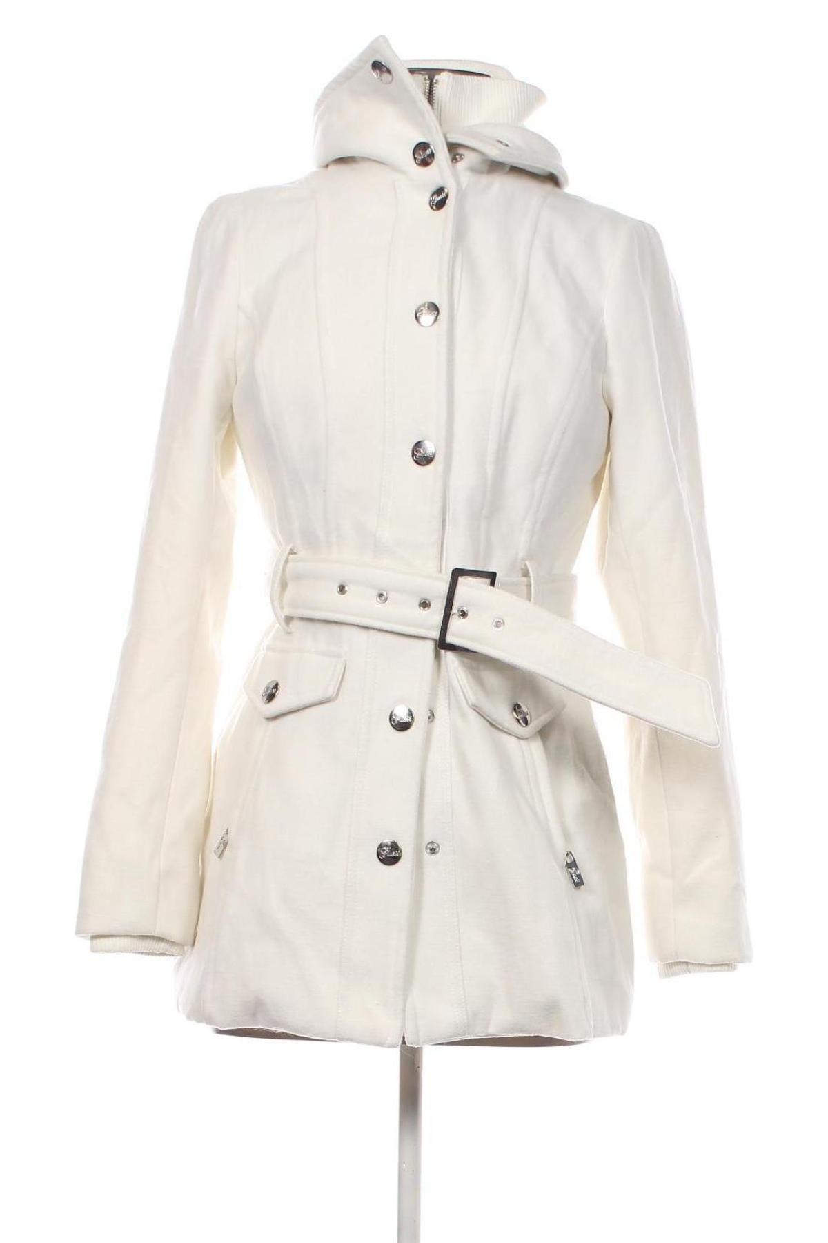 Дамско палто Guess, Размер S, Цвят Бял, Цена 279,95 лв.