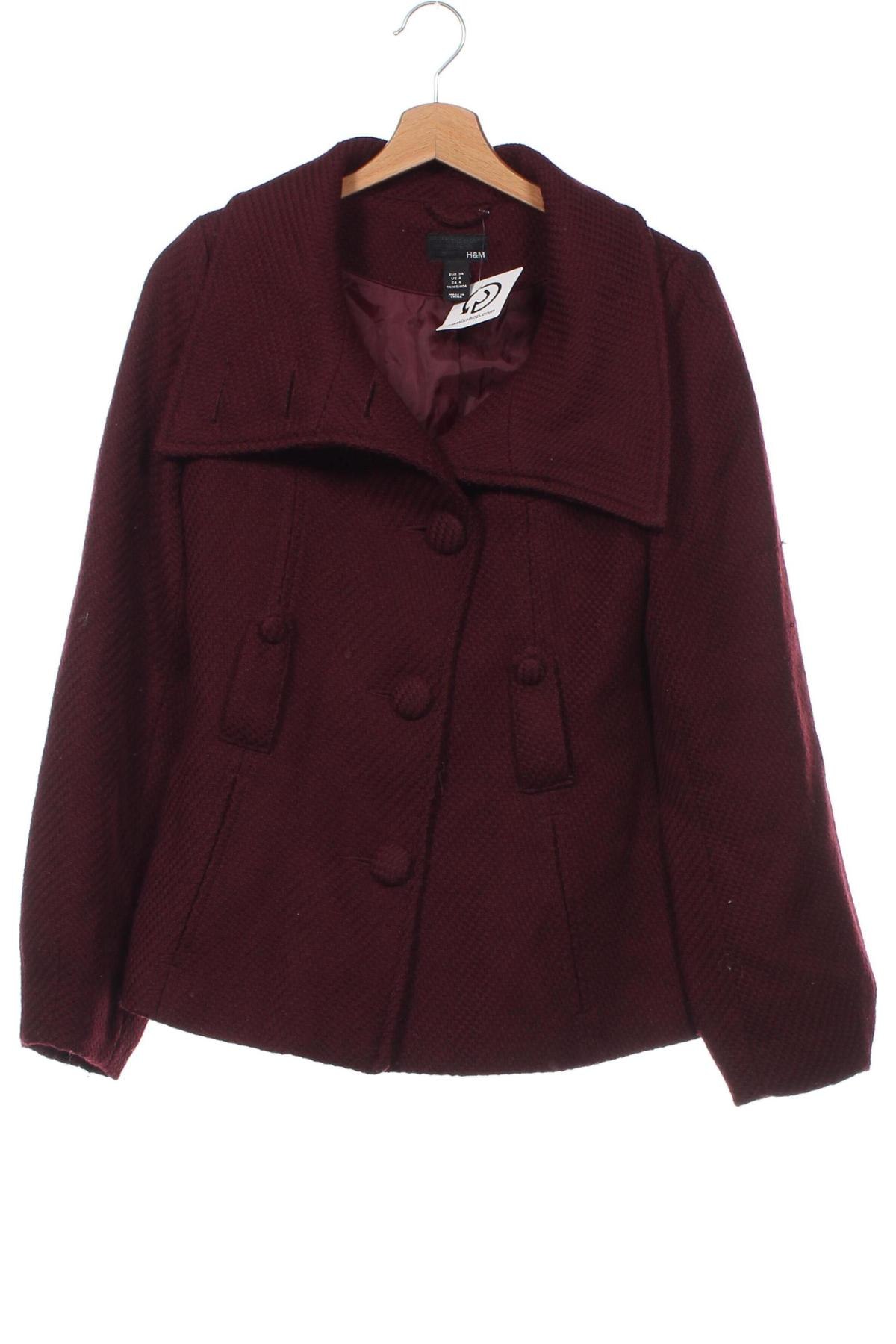 Damenmantel H&M, Größe XS, Farbe Rot, Preis € 34,99