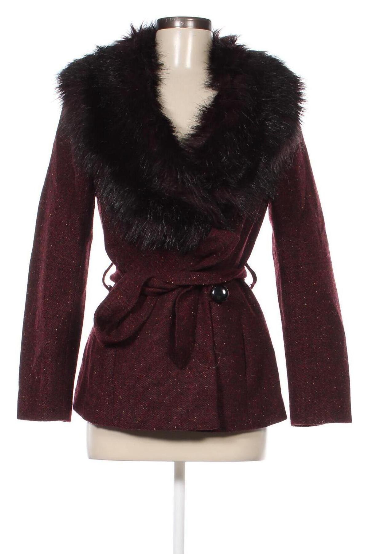 Дамско палто H&M, Размер M, Цвят Червен, Цена 56,71 лв.