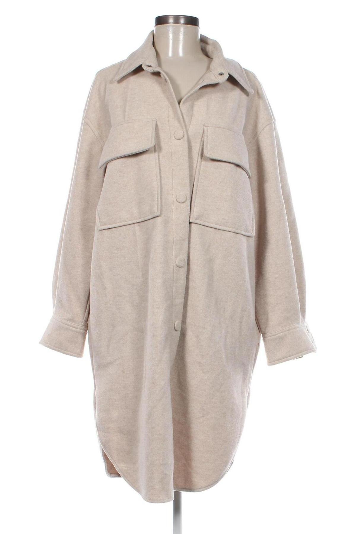 Дамско палто H&M, Размер M, Цвят Бежов, Цена 27,82 лв.