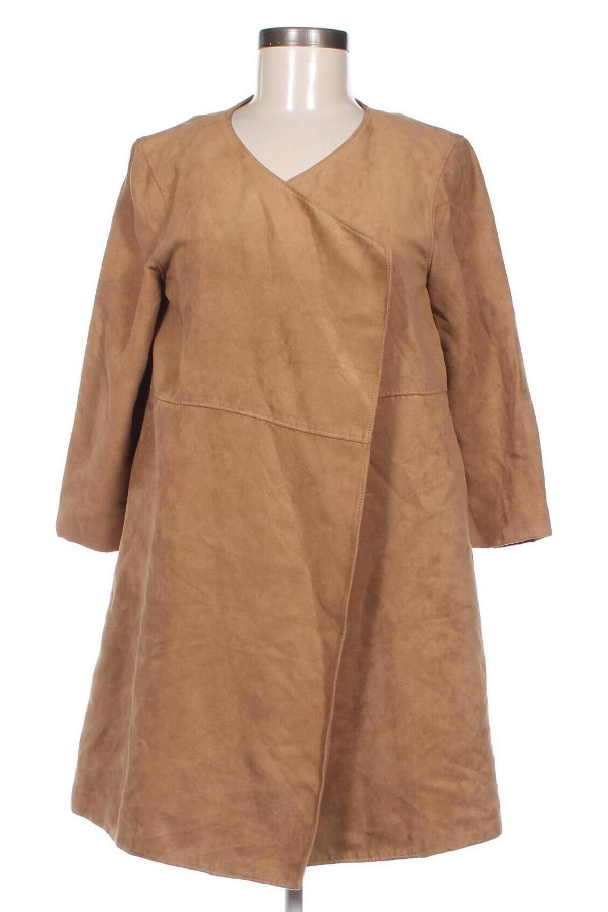 Damenmantel H&M, Größe S, Farbe Beige, Preis 20,49 €