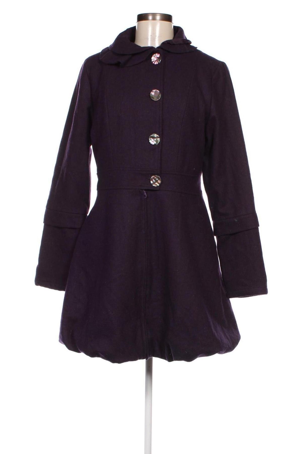 Γυναικείο παλτό Just Addict, Μέγεθος L, Χρώμα Βιολετί, Τιμή 37,07 €