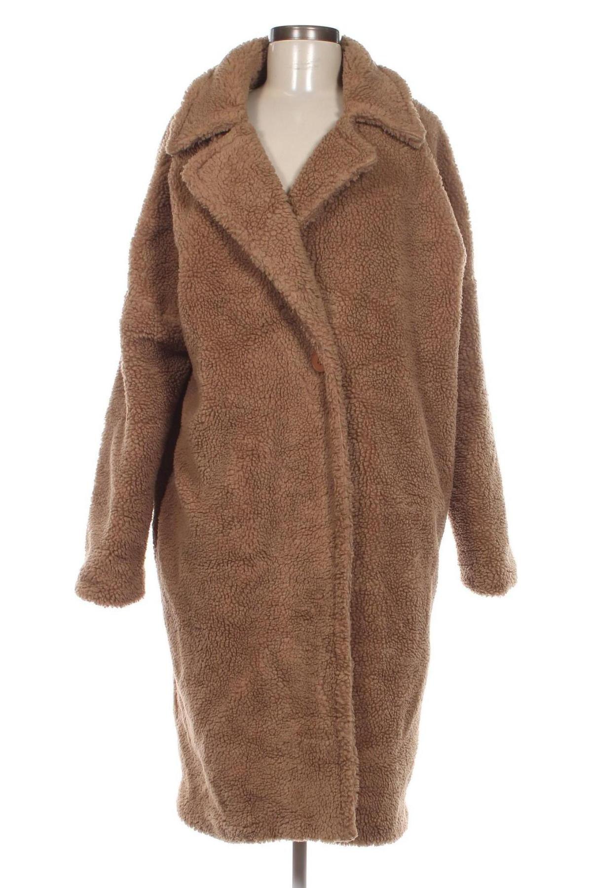 Дамско палто Missguided, Размер L, Цвят Бежов, Цена 53,50 лв.
