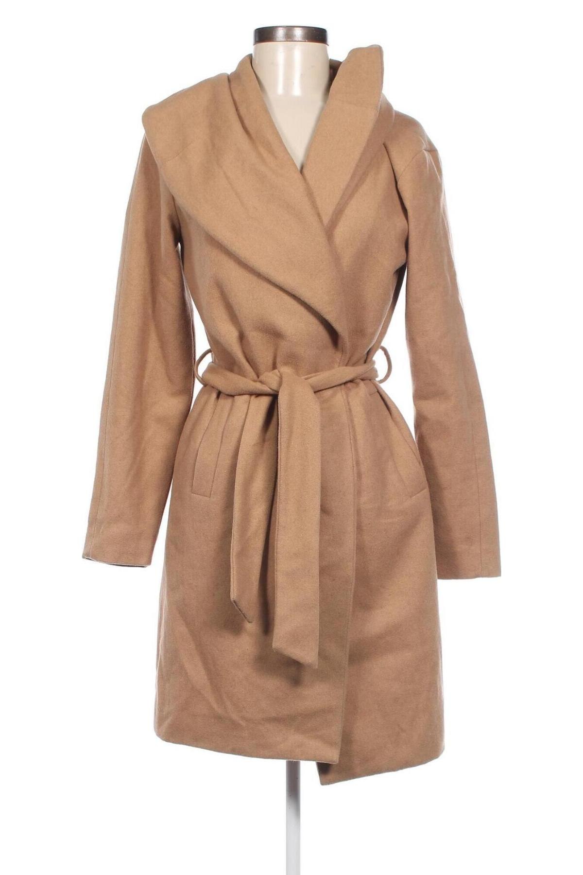 Дамско палто ONLY, Размер XS, Цвят Бежов, Цена 15,40 лв.