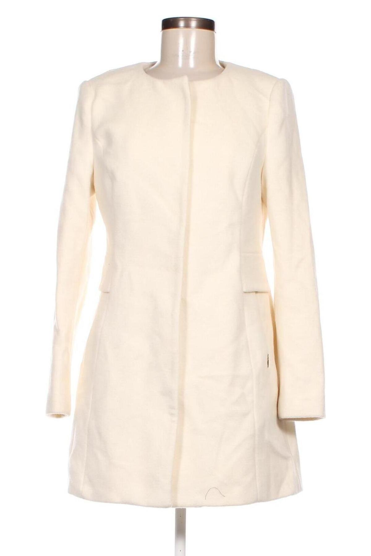 Γυναικείο παλτό ONLY, Μέγεθος L, Χρώμα Εκρού, Τιμή 18,03 €