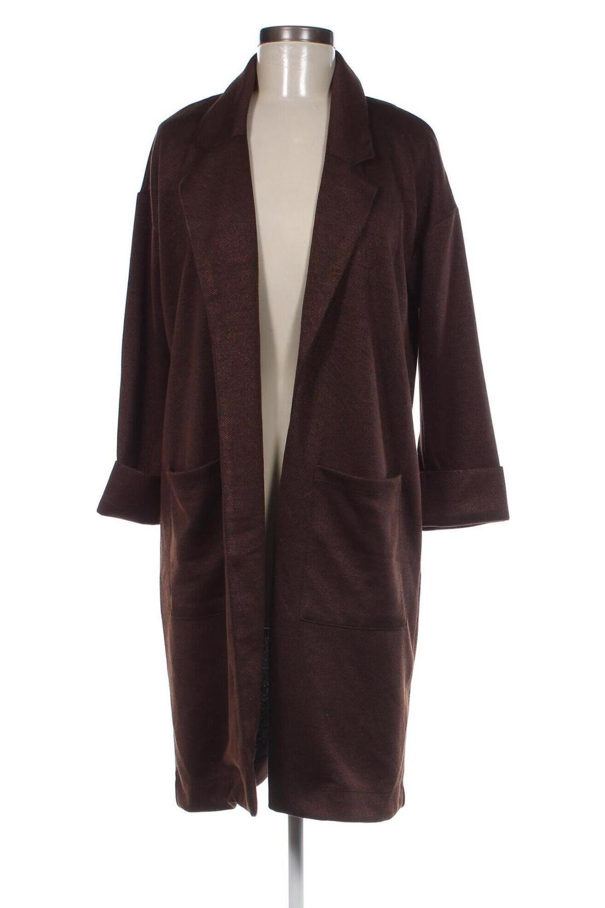 Γυναικείο παλτό Pieces, Μέγεθος S, Χρώμα Καφέ, Τιμή 5,64 €