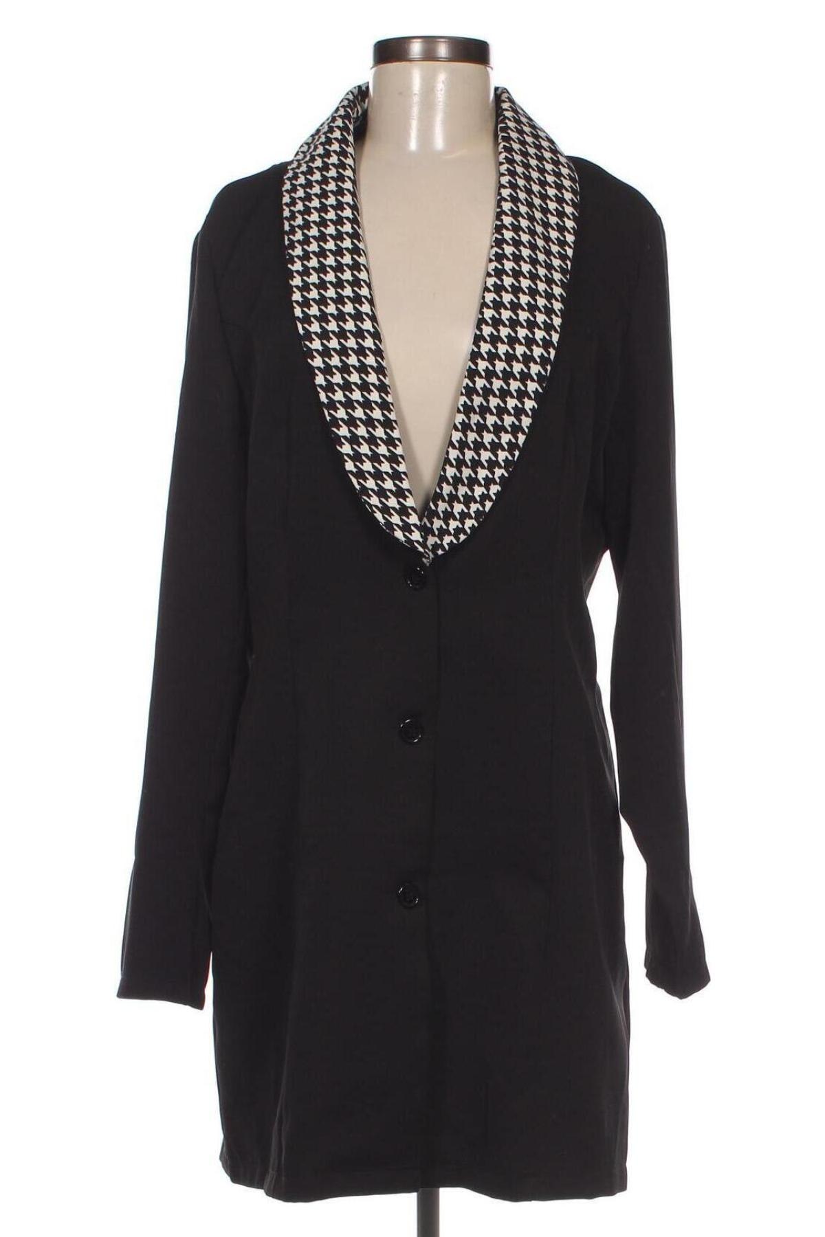 Дамско палто SHEIN, Размер XL, Цвят Черен, Цена 44,73 лв.