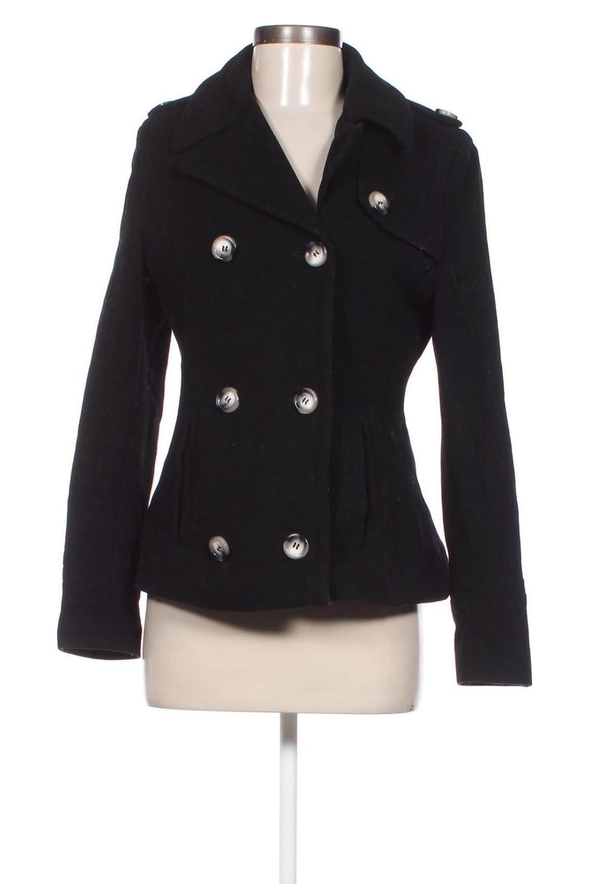 Γυναικείο παλτό Tom Tailor, Μέγεθος M, Χρώμα Μαύρο, Τιμή 27,37 €