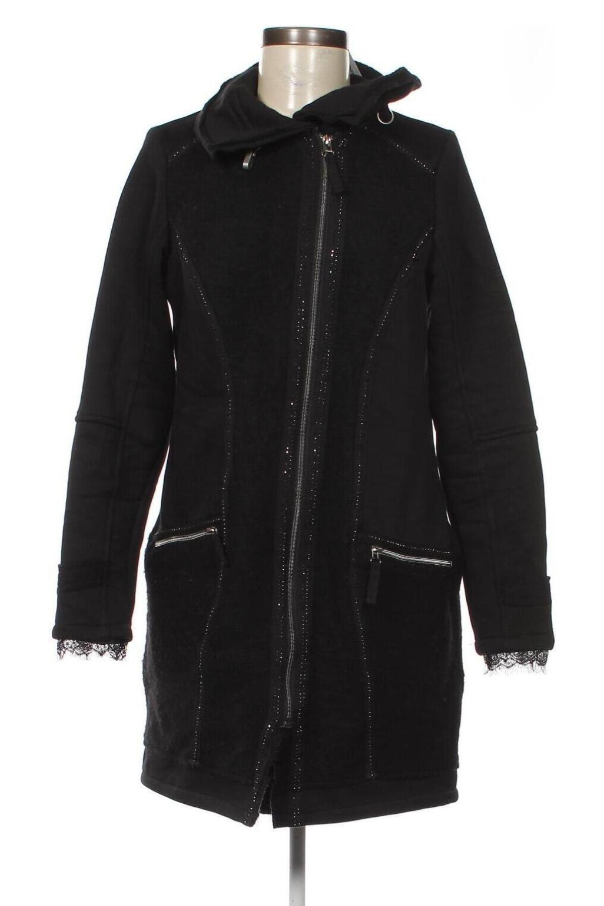 Γυναικείο παλτό Tredy, Μέγεθος M, Χρώμα Μαύρο, Τιμή 33,10 €