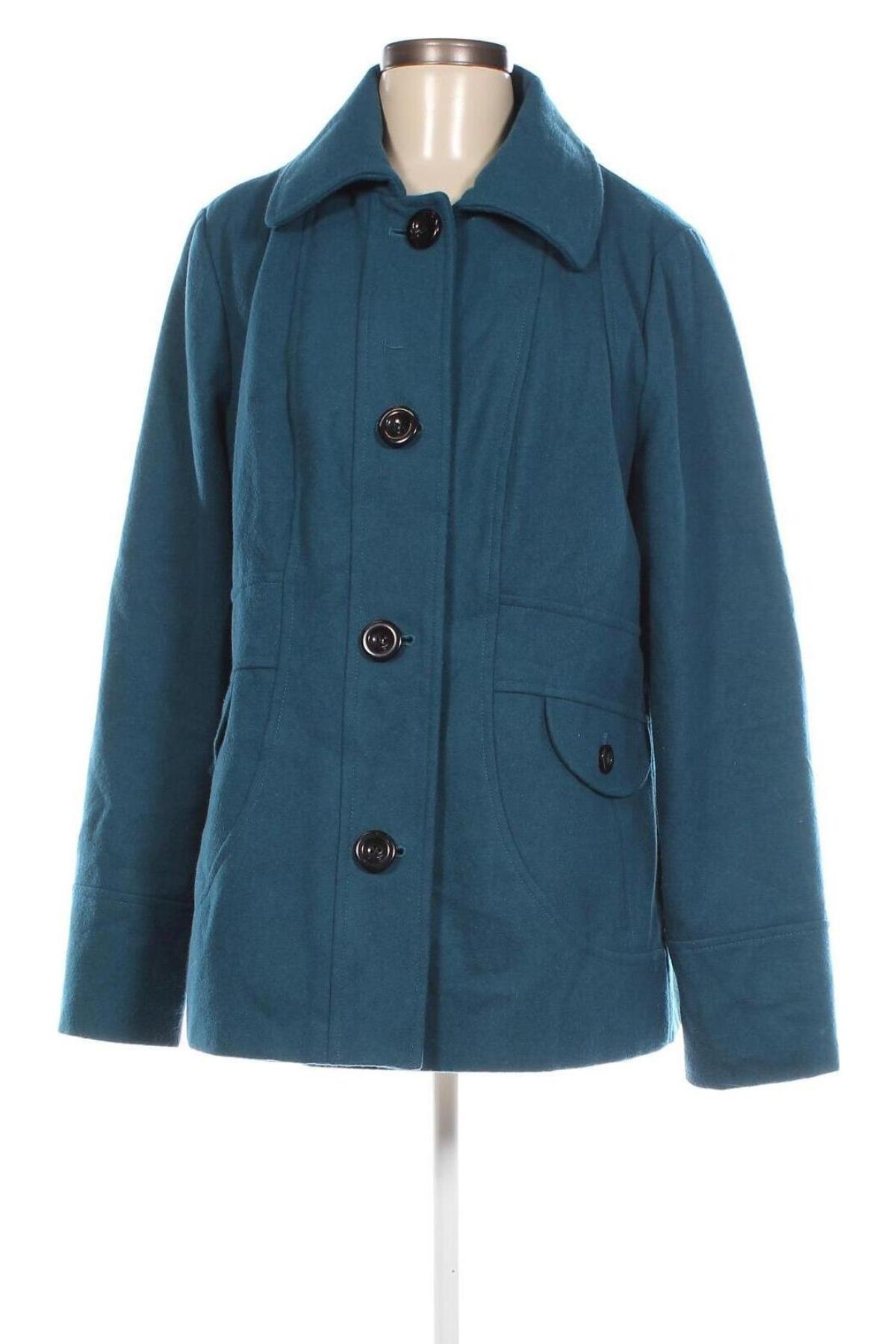 Дамско палто Yessica, Размер XL, Цвят Син, Цена 53,50 лв.