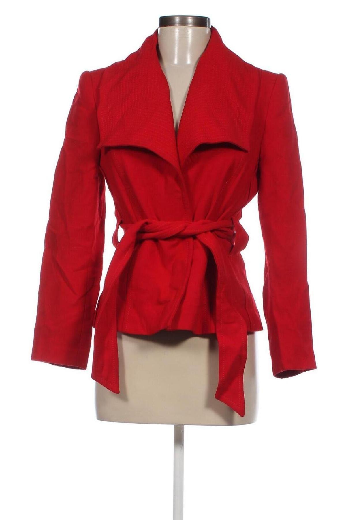 Dámský kabát  Zara, Velikost M, Barva Červená, Cena  488,00 Kč