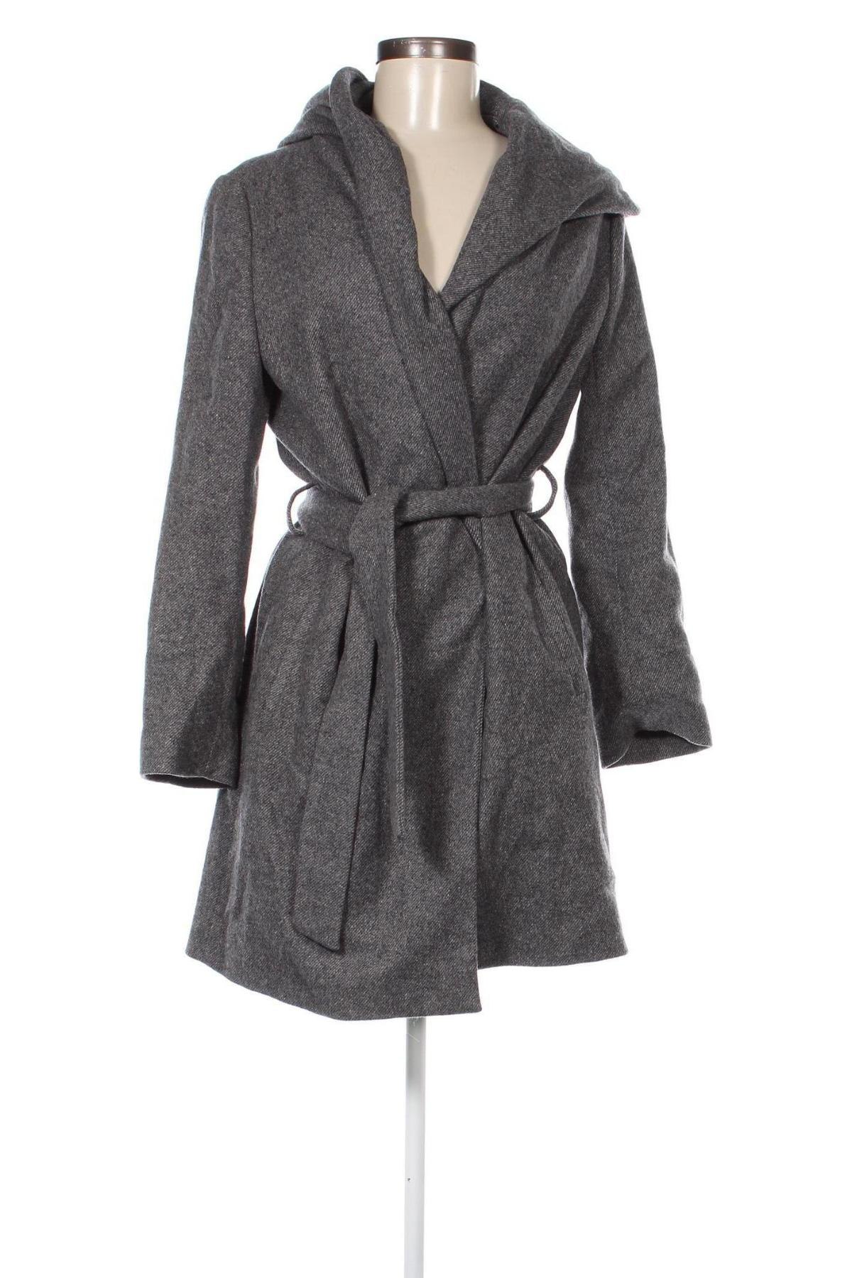 Palton de femei Zara, Mărime M, Culoare Gri, Preț 118,55 Lei