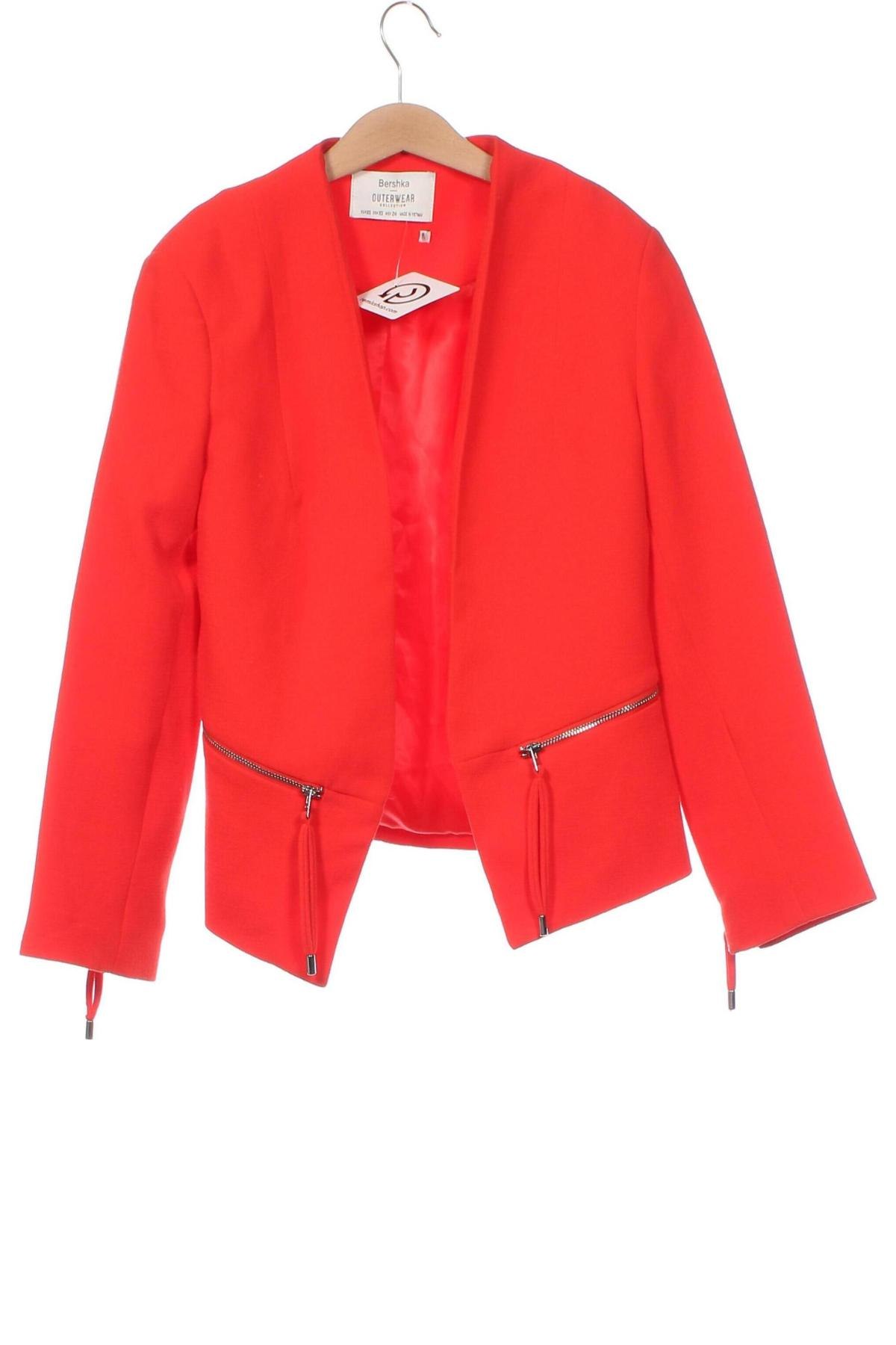 Damen Blazer Bershka, Größe XS, Farbe Rot, Preis € 11,99