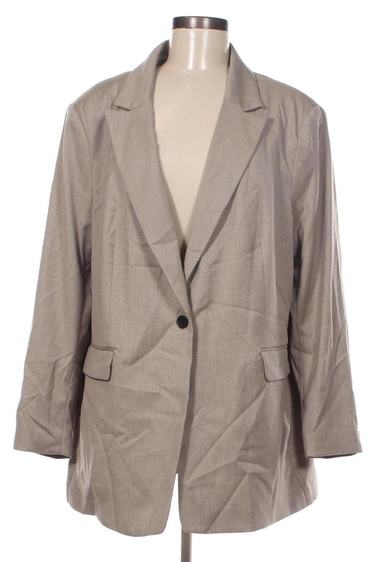 Дамско сако H&M, Размер XL, Цвят Бежов, Цена 19,80 лв.