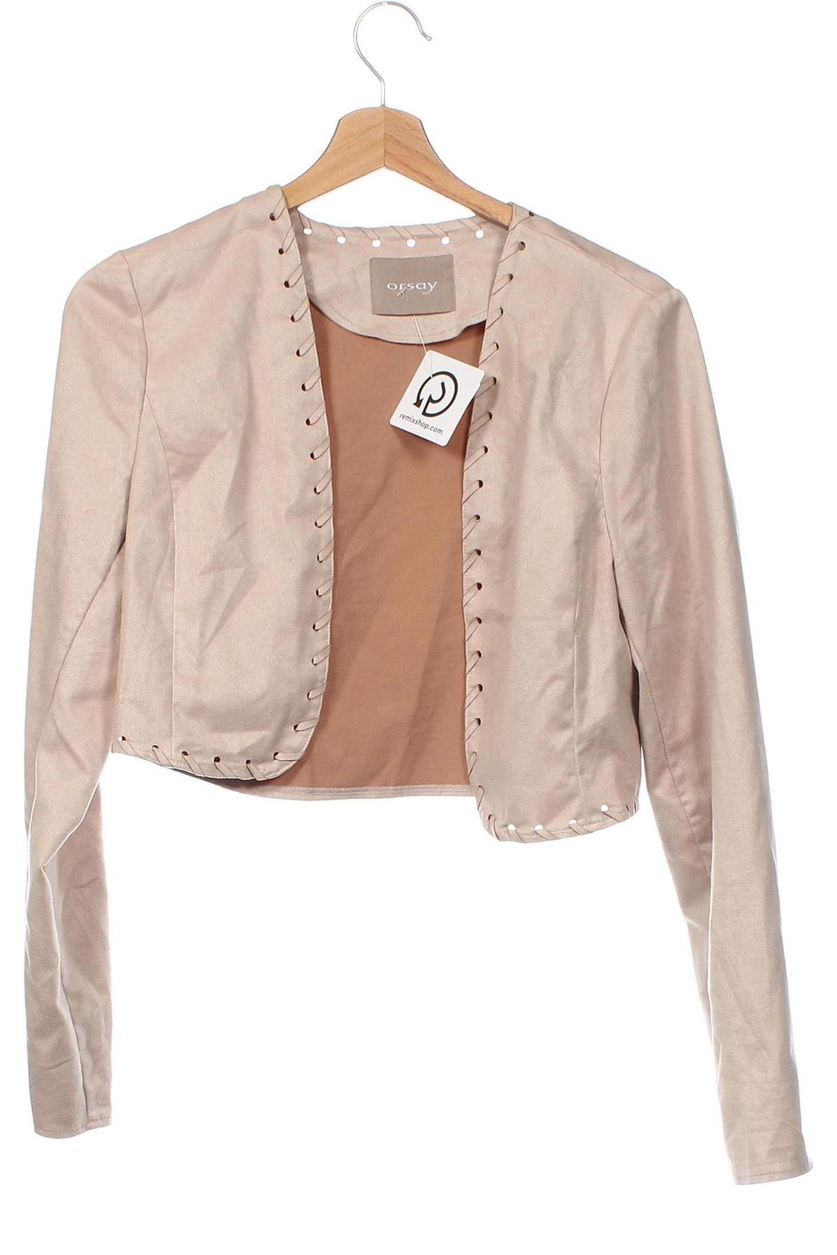 Damen Blazer Orsay, Größe XS, Farbe Beige, Preis 9,94 €