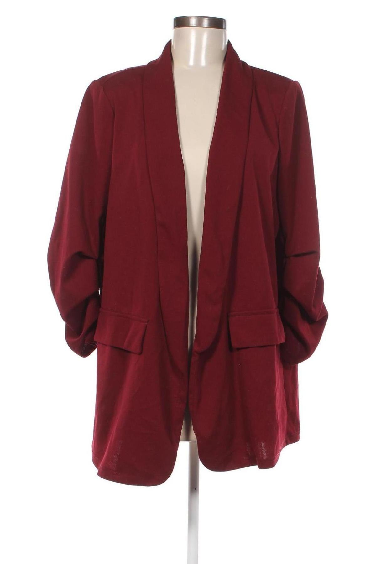 Γυναικείο σακάκι SHEIN, Μέγεθος XXL, Χρώμα Κόκκινο, Τιμή 12,25 €