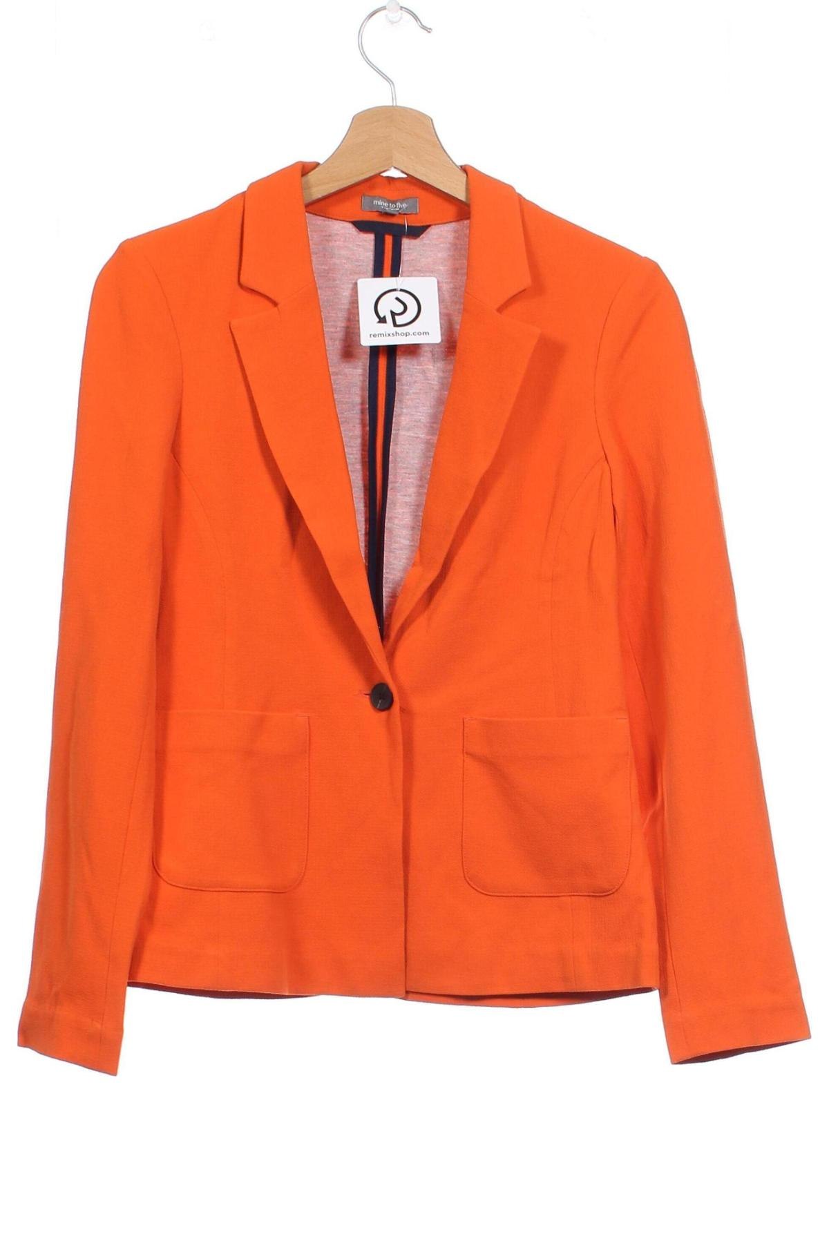 Γυναικείο σακάκι Tom Tailor, Μέγεθος XS, Χρώμα Πορτοκαλί, Τιμή 22,63 €