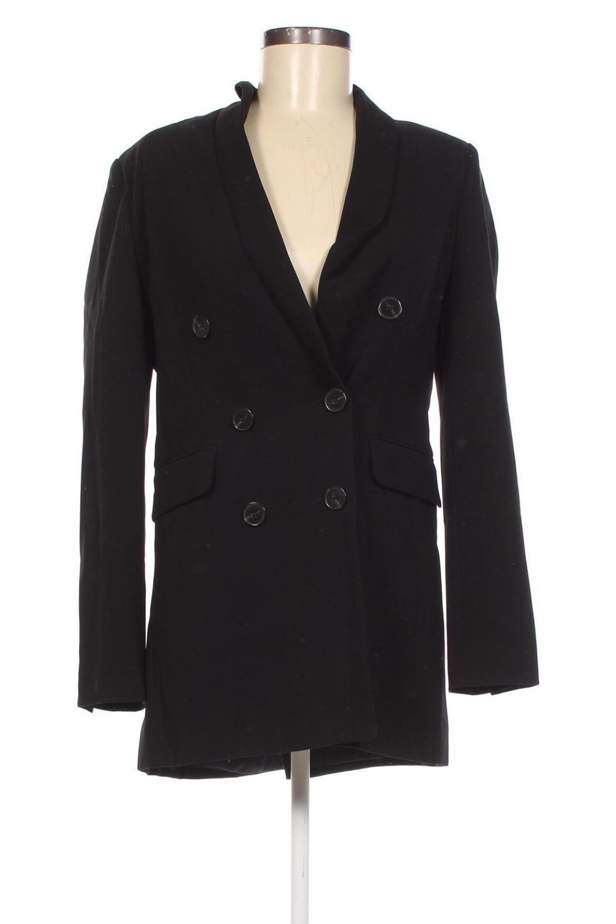 Дамско сако Zara, Размер S, Цвят Черен, Цена 21,60 лв.