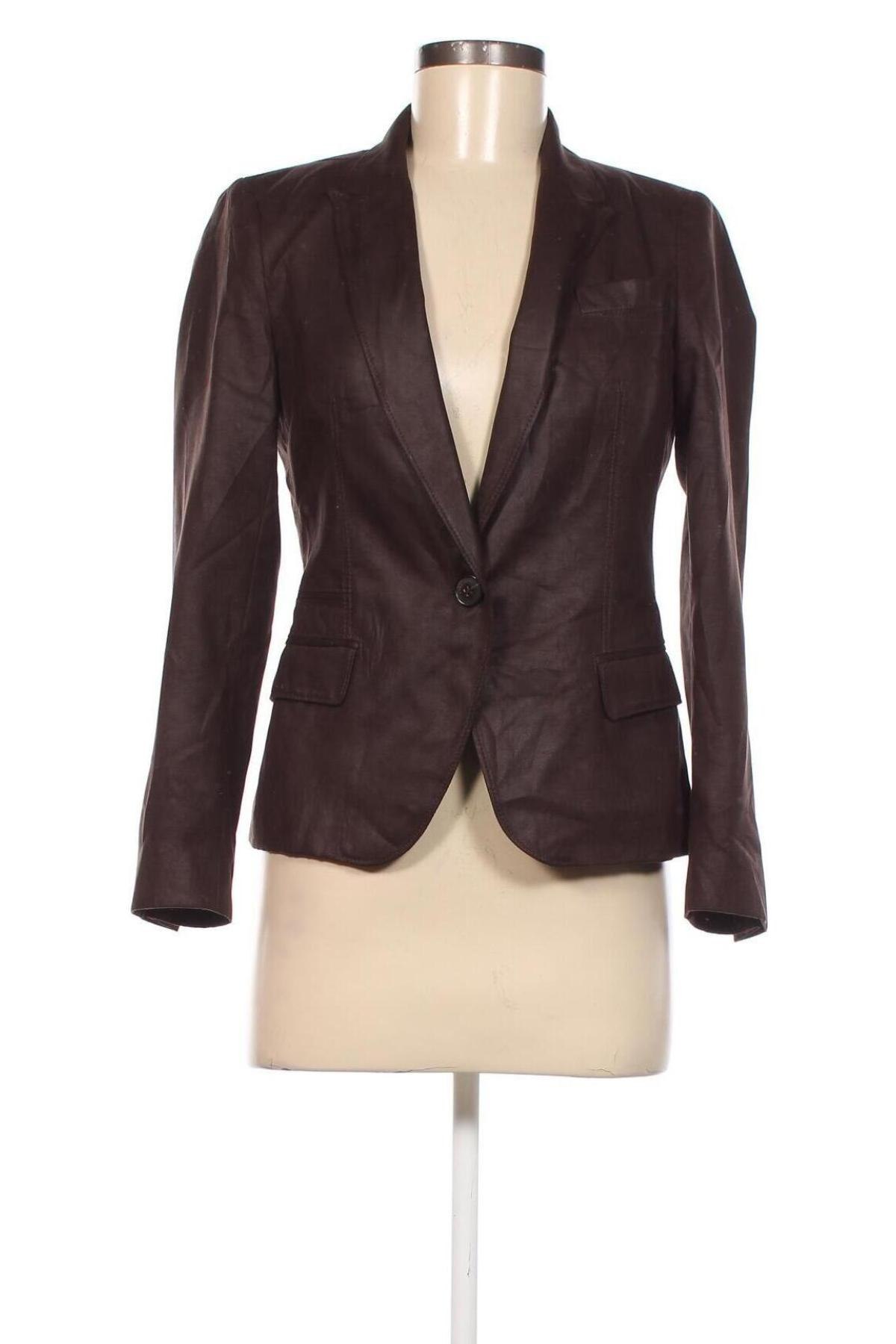 Damen Blazer Zara, Größe S, Farbe Braun, Preis 8,68 €