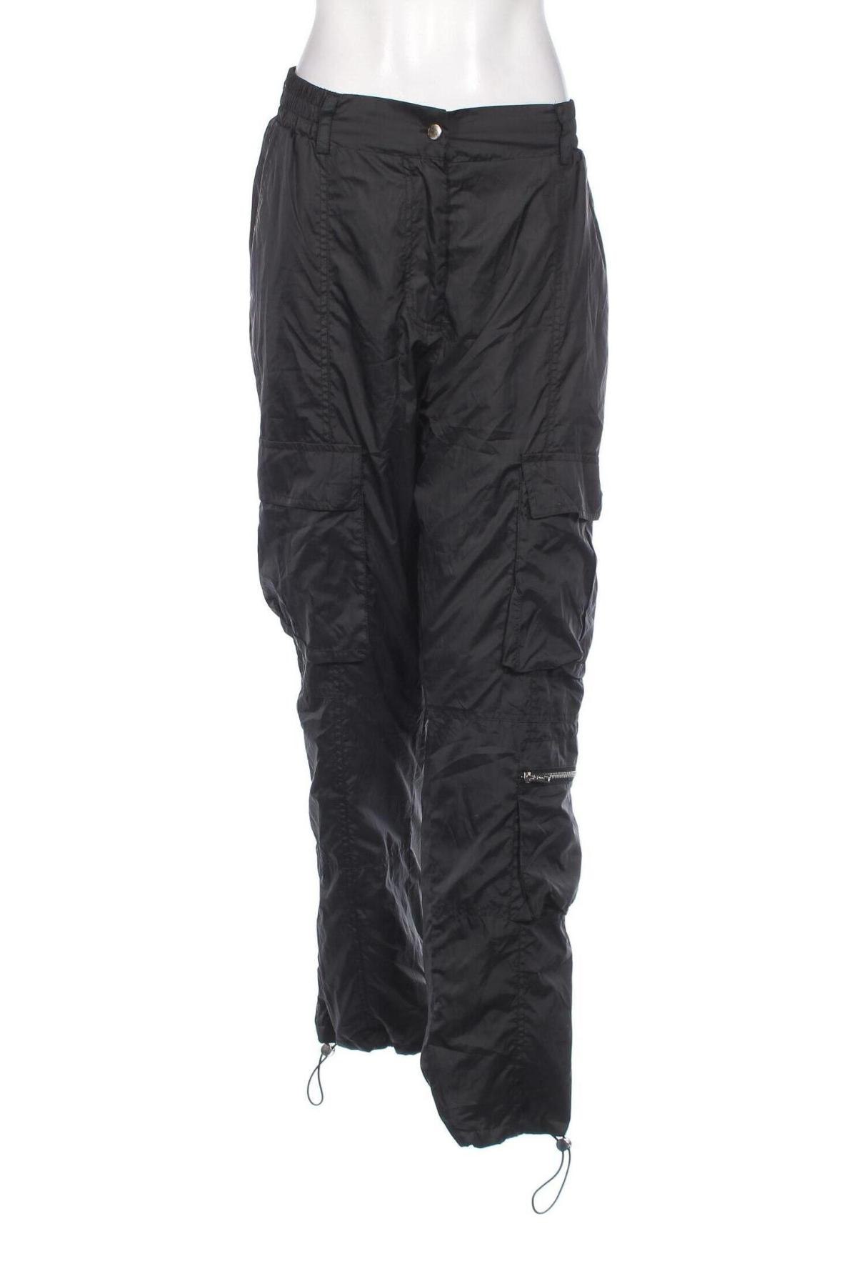 Γυναικείο αθλητικό παντελόνι DEF, Μέγεθος L, Χρώμα Μαύρο, Τιμή 8,07 €