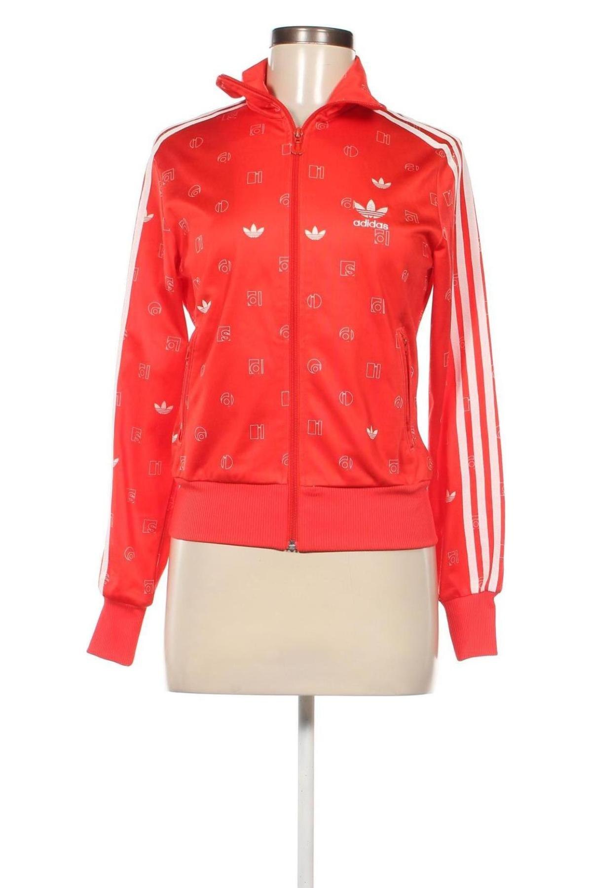 Γυναικεία αθλητική ζακέτα Adidas Originals, Μέγεθος S, Χρώμα Κόκκινο, Τιμή 24,55 €