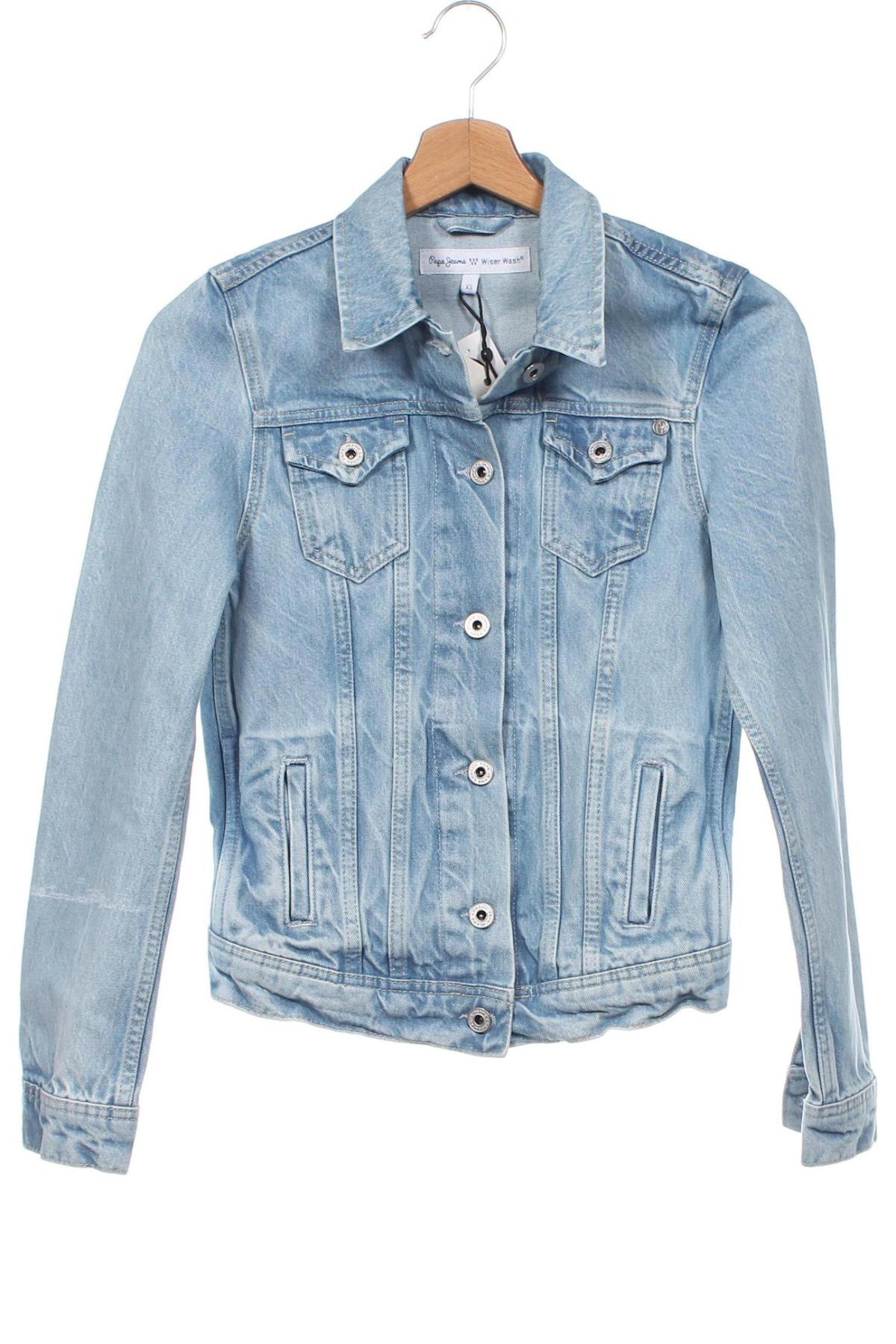 Γυναικείο μπουφάν Pepe Jeans, Μέγεθος XS, Χρώμα Μπλέ, Τιμή 34,53 €