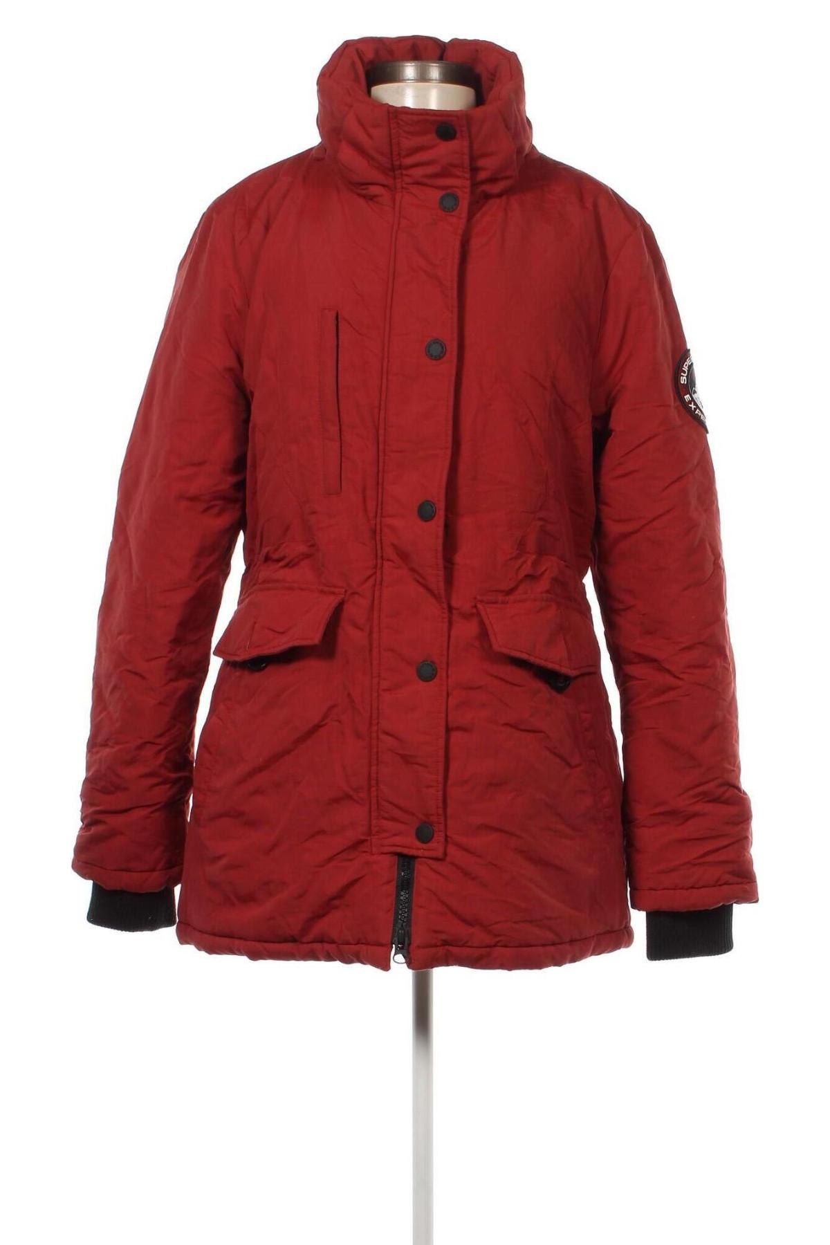 Γυναικείο μπουφάν Superdry, Μέγεθος L, Χρώμα Κόκκινο, Τιμή 31,64 €