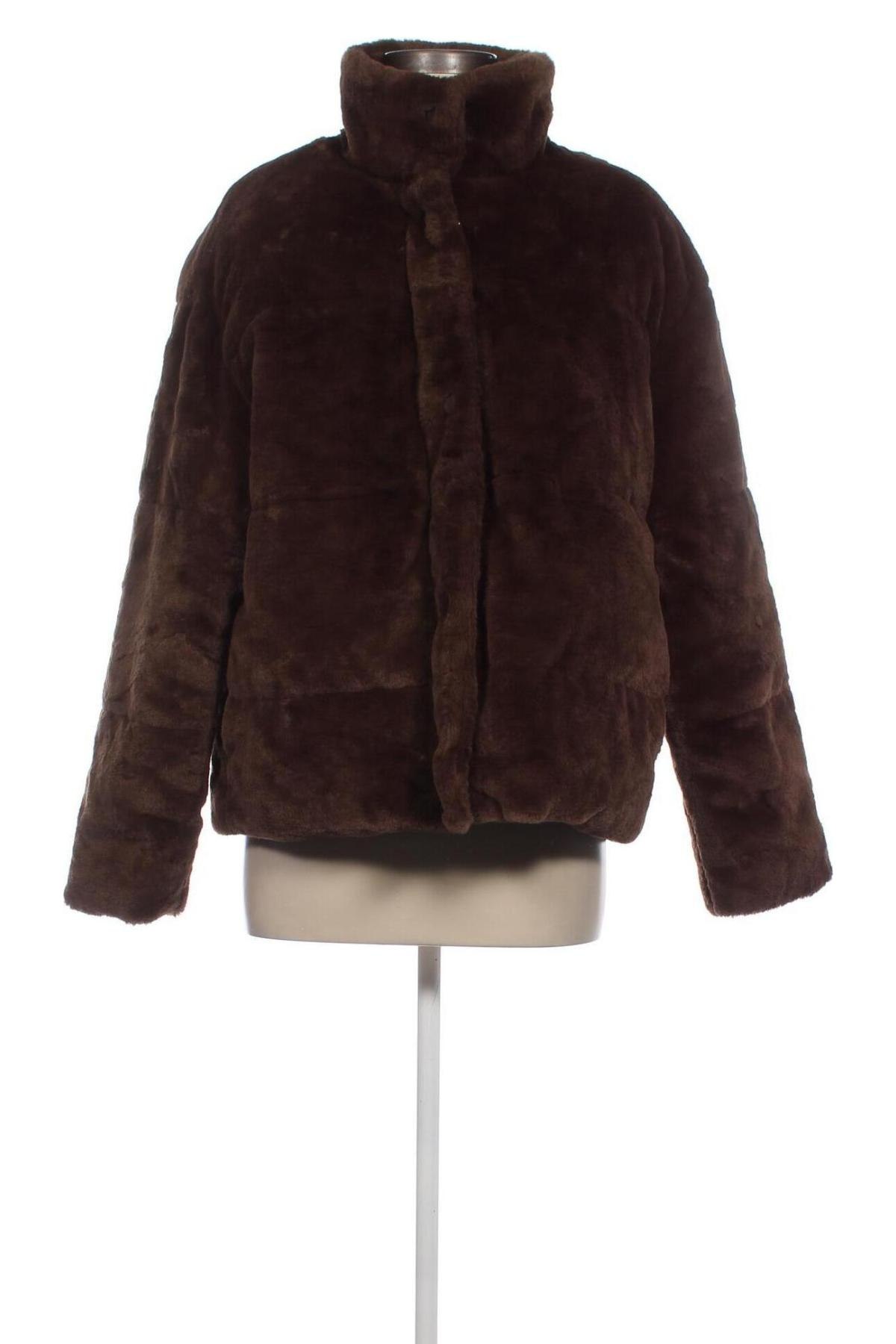 Γυναικείο μπουφάν Zara, Μέγεθος L, Χρώμα Καφέ, Τιμή 14,46 €