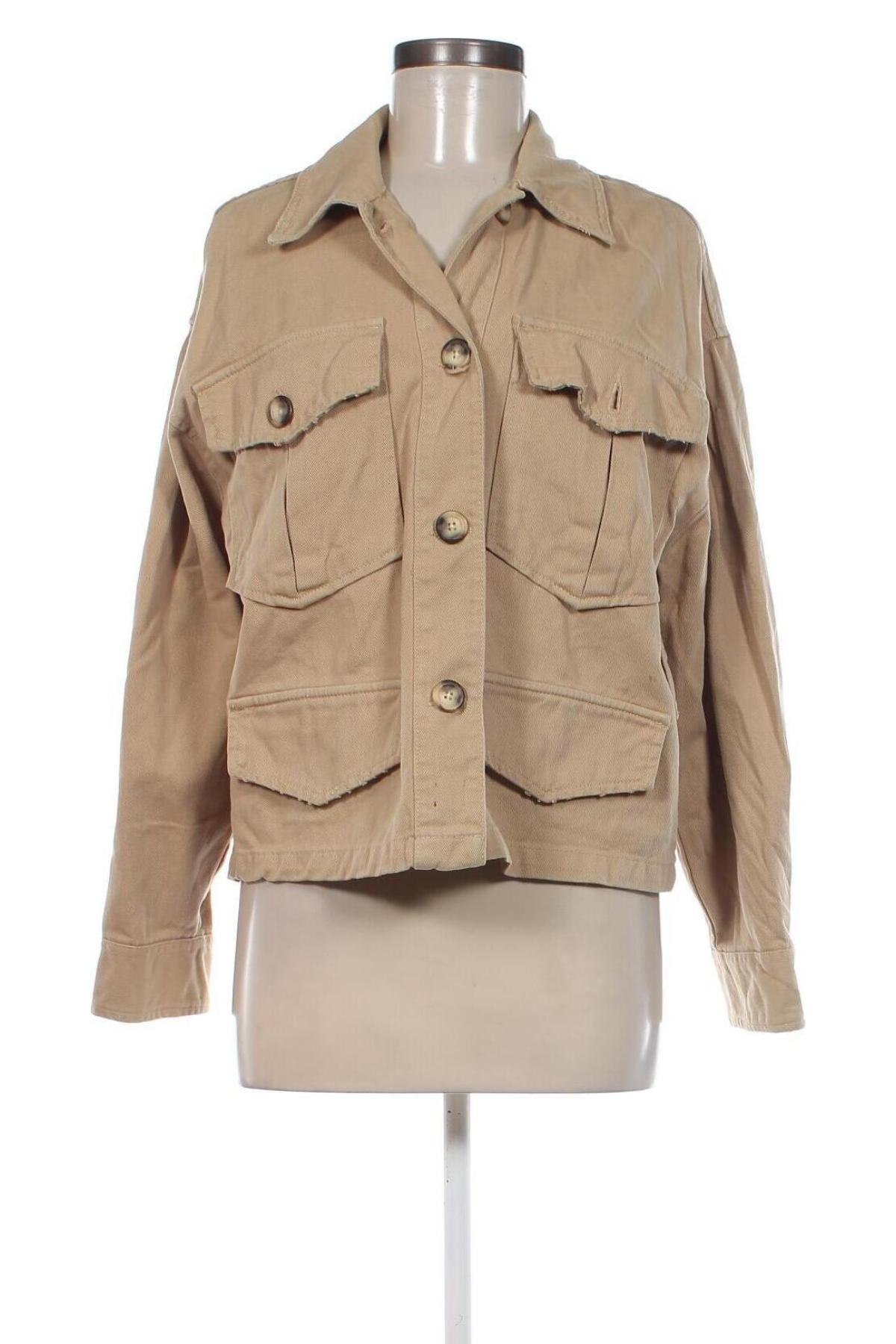 Γυναικείο μπουφάν Zara, Μέγεθος S, Χρώμα  Μπέζ, Τιμή 6,34 €