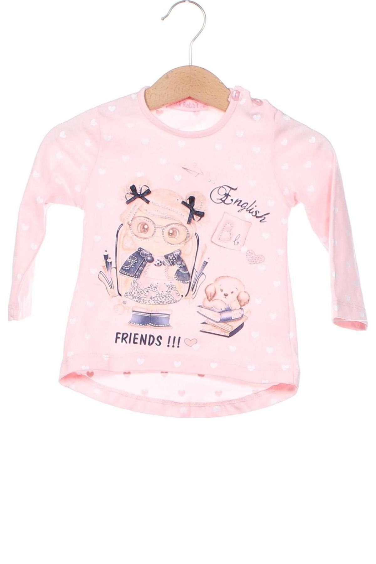 Детска блуза, Размер 9-12m/ 74-80 см, Цвят Розов, Цена 12,00 лв.