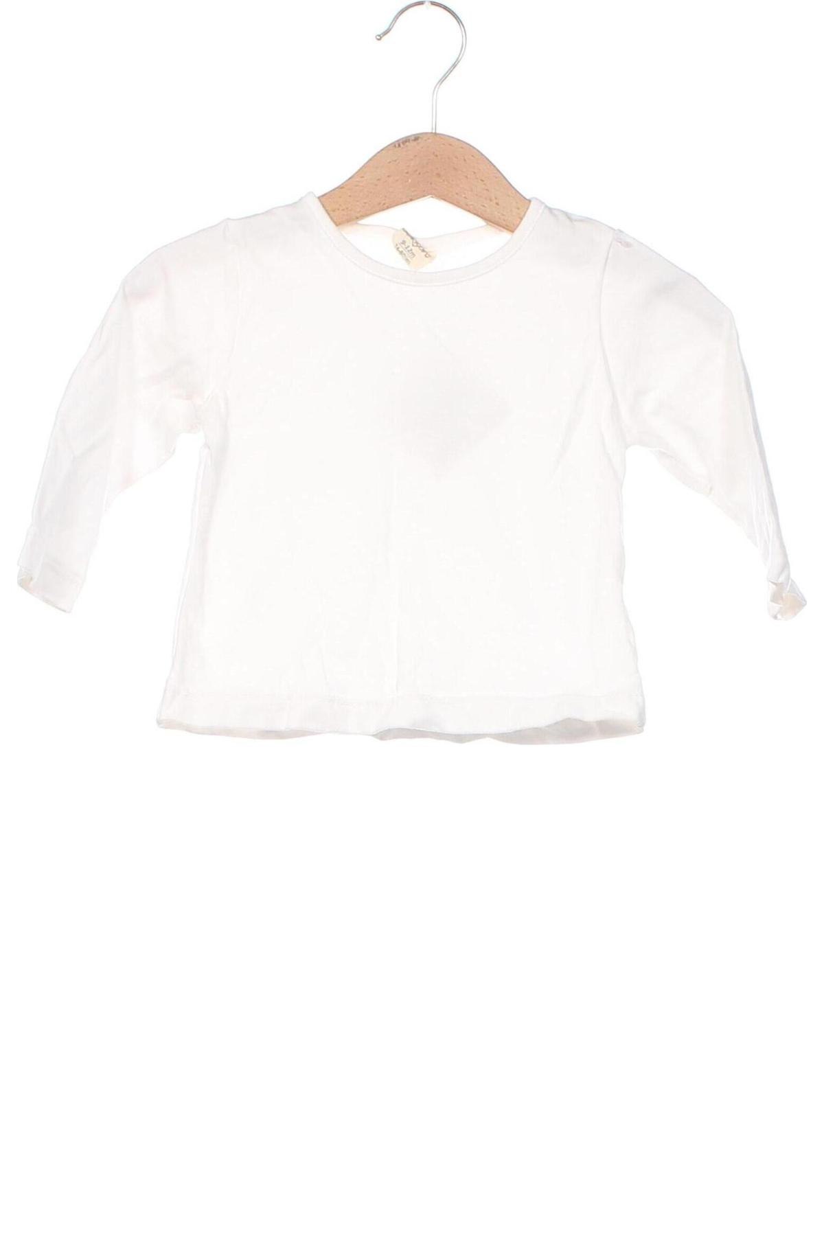 Παιδική μπλούζα, Μέγεθος 9-12m/ 74-80 εκ., Χρώμα Λευκό, Τιμή 3,50 €