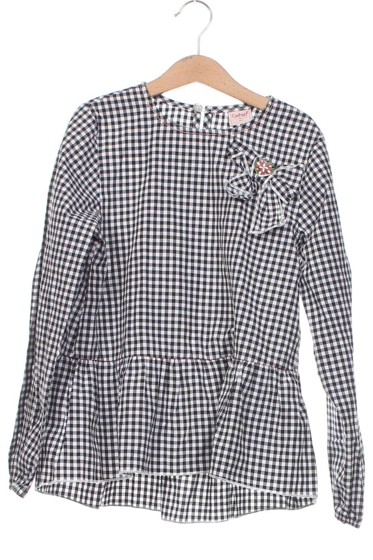 Kinder Shirt Contrast, Größe 10-11y/ 146-152 cm, Farbe Mehrfarbig, Preis € 12,28