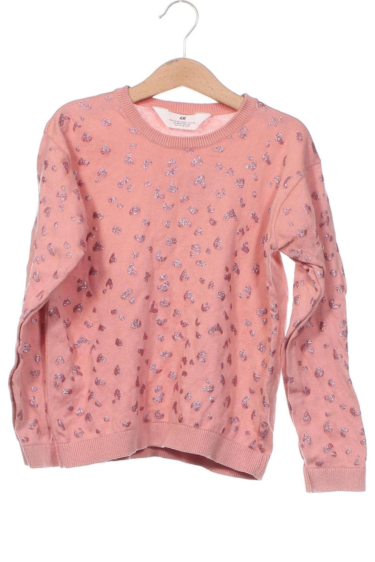 Dziecięca bluzka H&M, Rozmiar 6-7y/ 122-128 cm, Kolor Różowy, Cena 15,41 zł