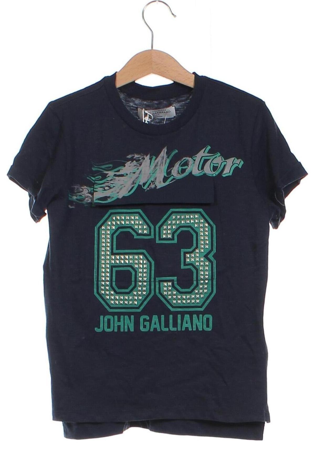 Kinder Shirt John Galliano, Größe 5-6y/ 116-122 cm, Farbe Blau, Preis 19,25 €