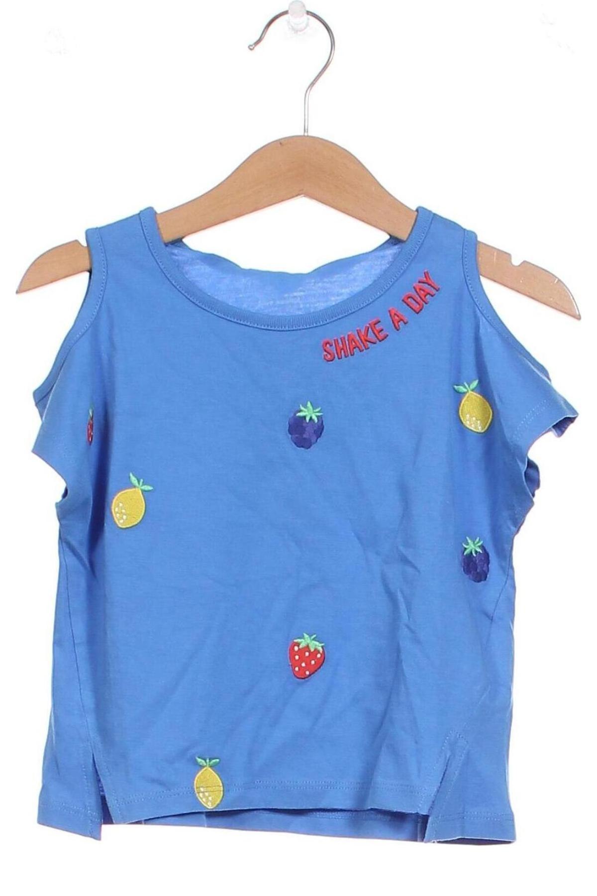 Детска блуза United Colors Of Benetton, Размер 18-24m/ 86-98 см, Цвят Син, Цена 10,20 лв.