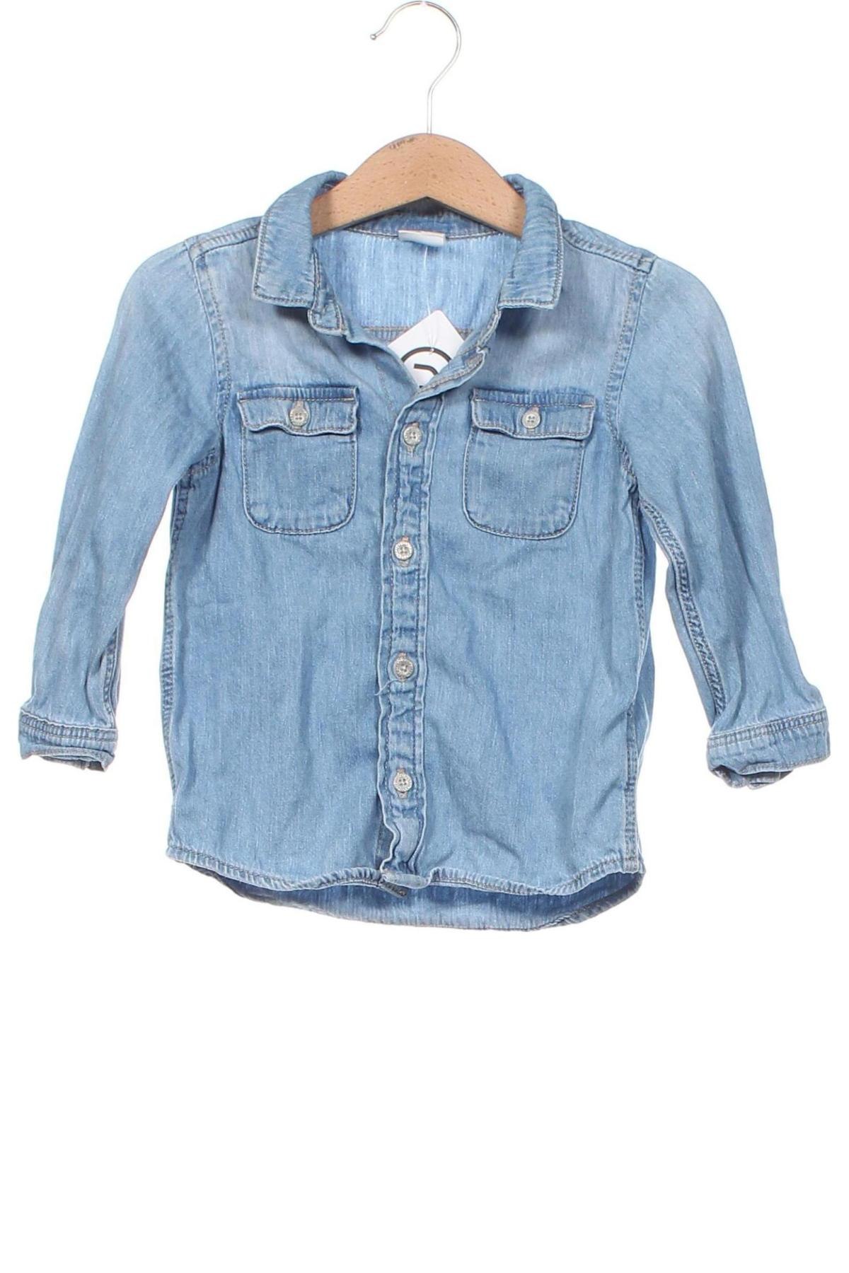 Kinderhemd H&M, Größe 12-18m/ 80-86 cm, Farbe Blau, Preis € 6,14