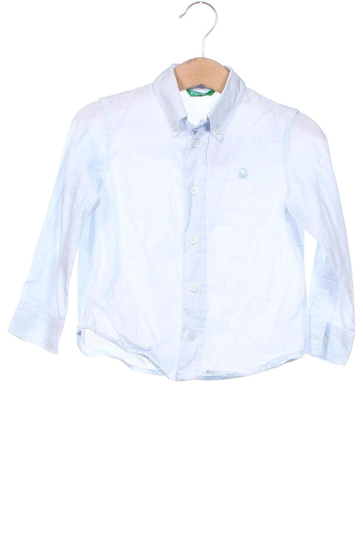 Παιδικό πουκάμισο United Colors Of Benetton, Μέγεθος 18-24m/ 86-98 εκ., Χρώμα Μπλέ, Τιμή 6,08 €