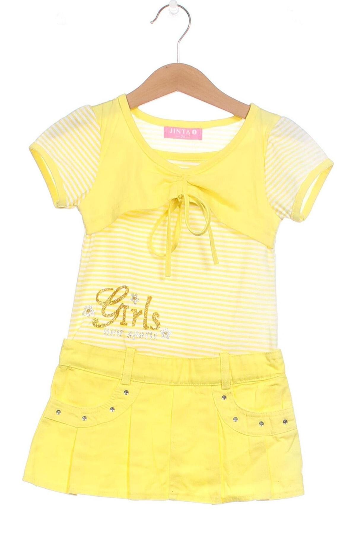 Детска рокля, Размер 18-24m/ 86-98 см, Цвят Жълт, Цена 11,52 лв.