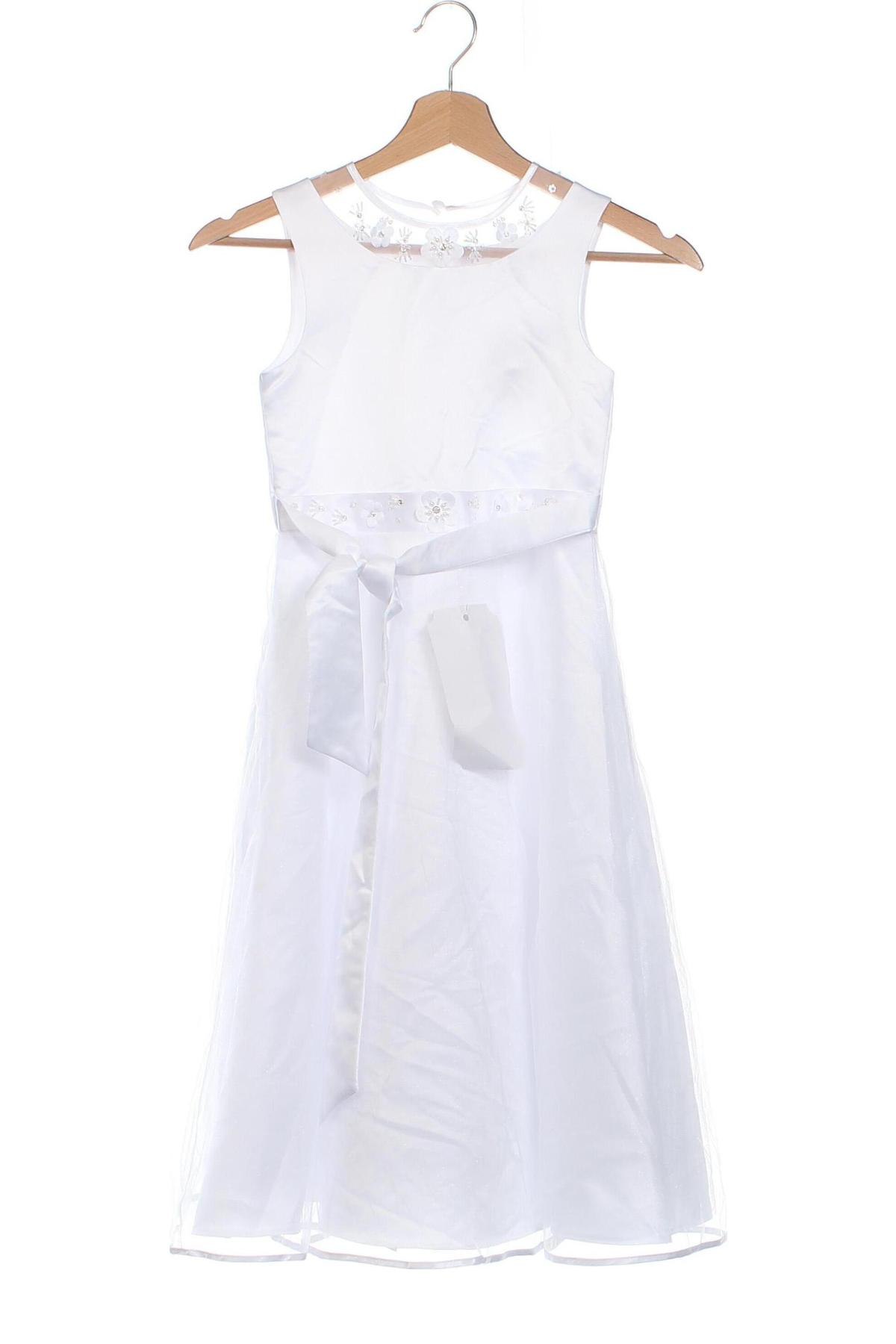 Dziecięca sukienka, Rozmiar 5-6y/ 116-122 cm, Kolor Biały, Cena 90,55 zł