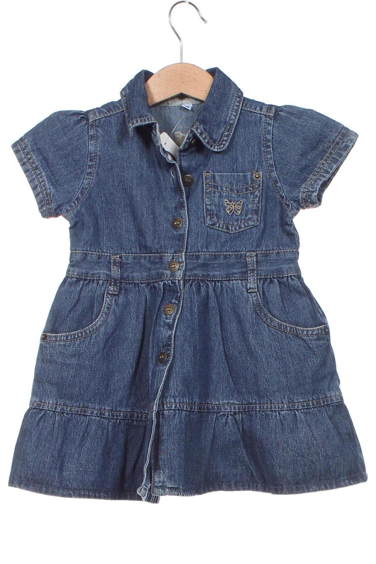 Dětské šaty , Velikost 12-18m/ 80-86 cm, Barva Modrá, Cena  148,00 Kč