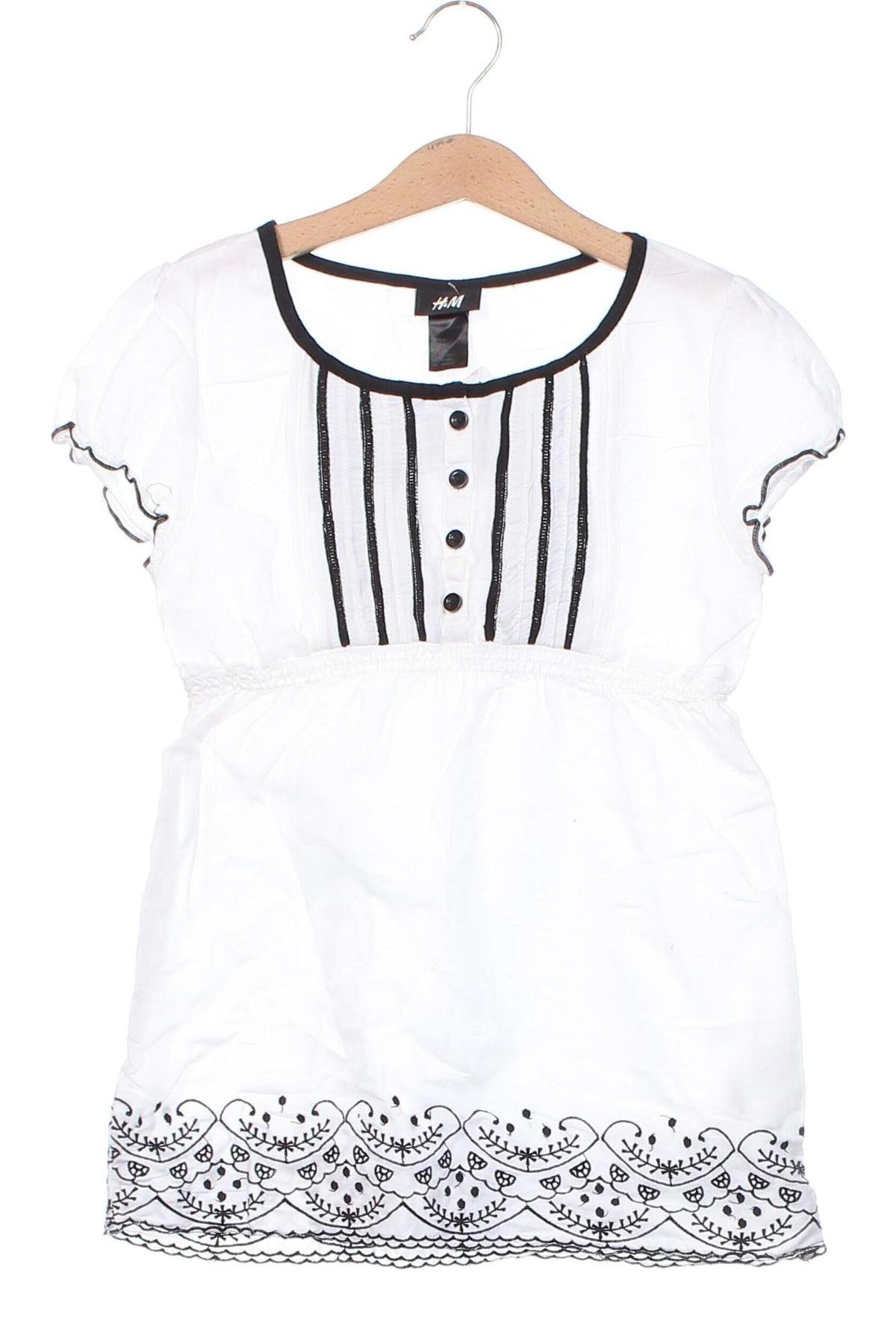 Детска рокля H&M, Размер 9-10y/ 140-146 см, Цвят Бял, Цена 24,00 лв.
