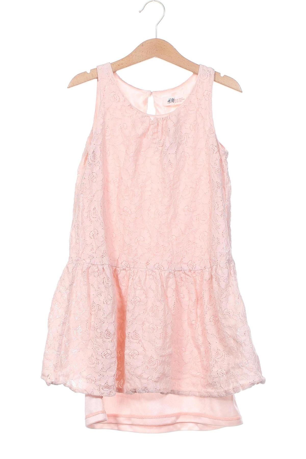 Dziecięca sukienka H&M, Rozmiar 8-9y/ 134-140 cm, Kolor Różowy, Cena 29,79 zł