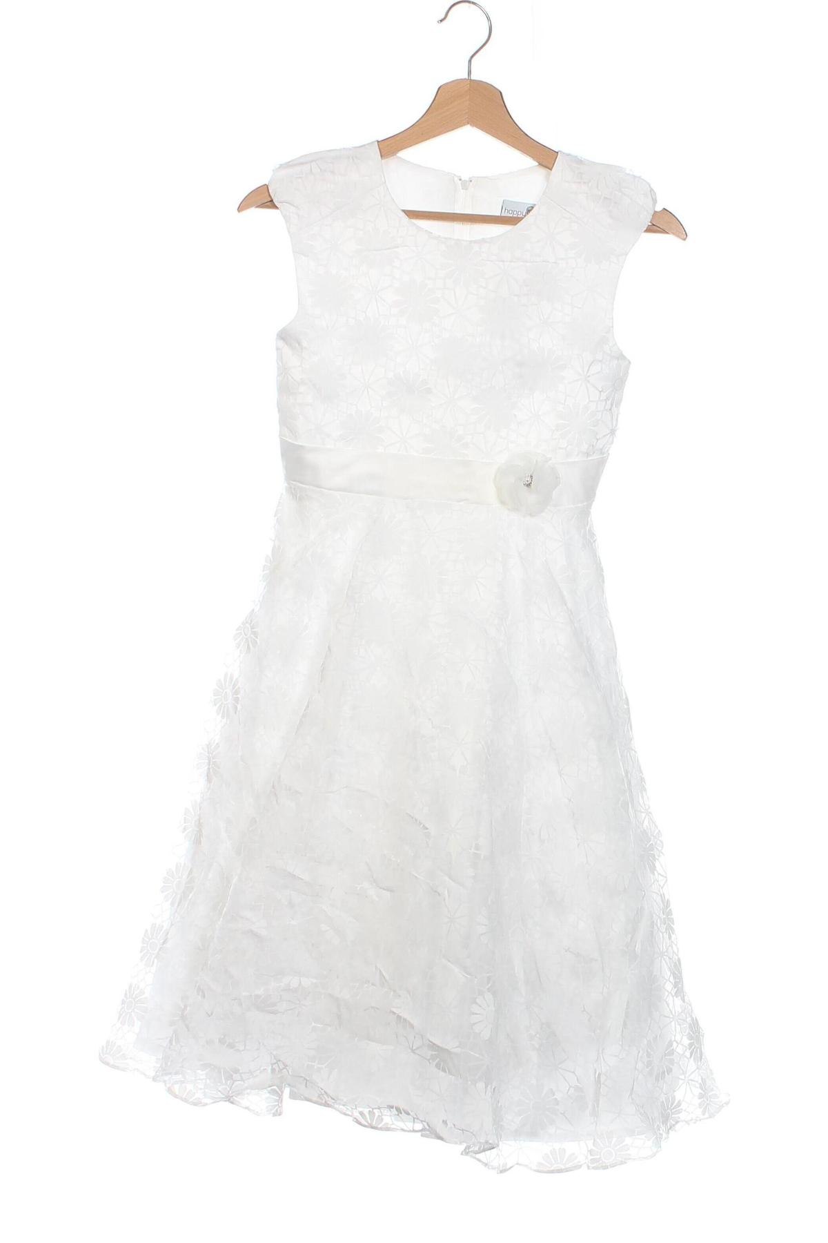 Детска рокля Happy Girls By Eisend, Размер 8-9y/ 134-140 см, Цвят Бял, Цена 59,60 лв.
