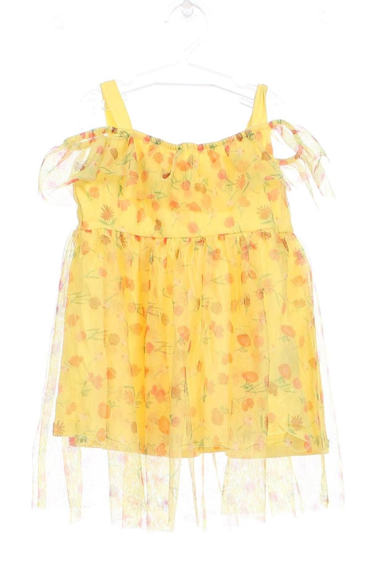 Dziecięca sukienka LC Waikiki, Rozmiar 18-24m/ 86-98 cm, Kolor Żółty, Cena 28,14 zł