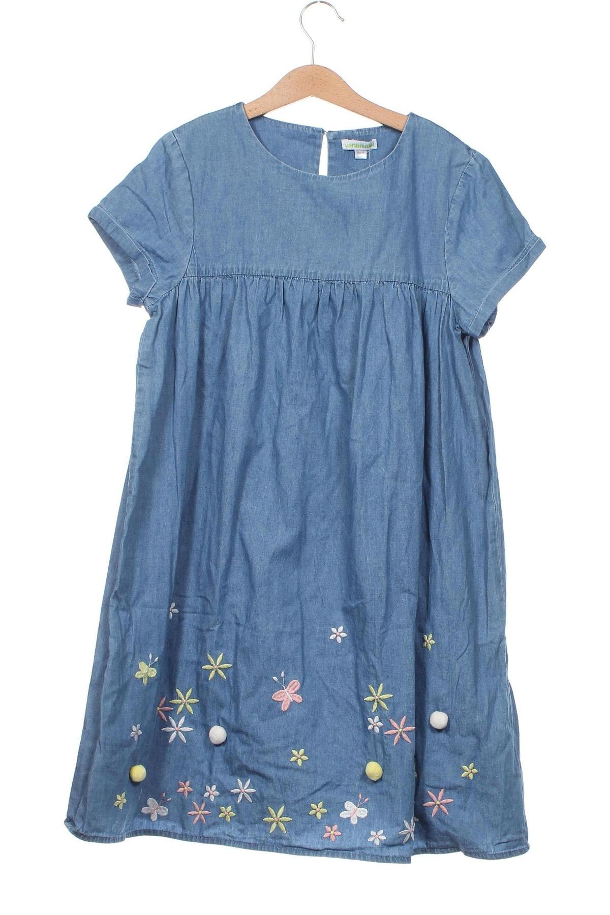 Kinderkleid Vertbaudet, Größe 12-13y/ 158-164 cm, Farbe Blau, Preis 9,60 €