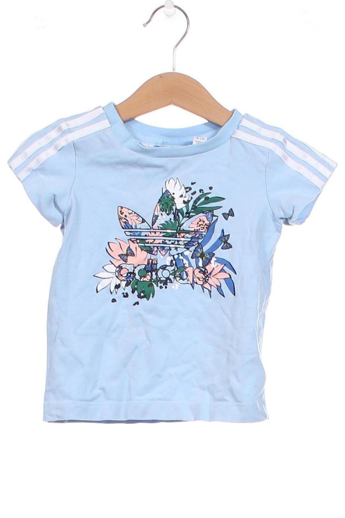 Tricou pentru copii Adidas Originals, Mărime 2-3m/ 56-62 cm, Culoare Albastru, Preț 71,00 Lei